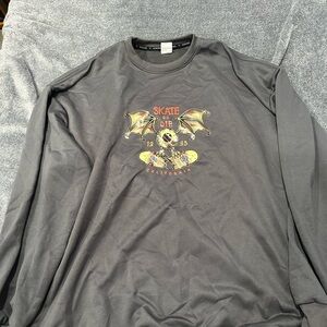 Gray Graphic Long Sleeve Shirt